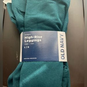 Old Navy Teal High Rise Full Length Leggings